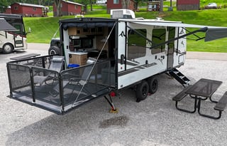 The Black Pearl | Luxury Toy Hauler & Patio Deck!