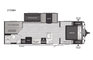 2022 Keystone RV Bullet Crossfire 2730BH