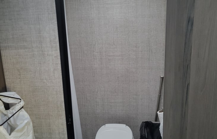 Bathroom, shower is to the left