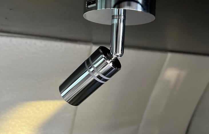 Reading lights with USB charging for your best off grid experience.