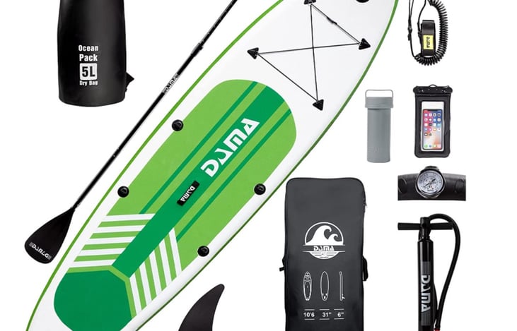 Free Inflatable Paddle Board with every rental!