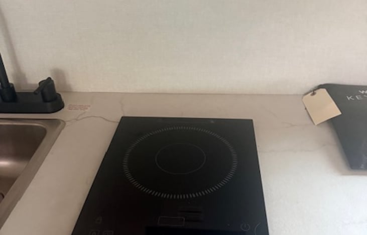 Induction stove- we will provide cooking pans