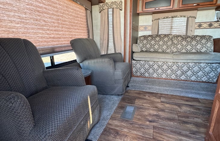 Rear lounge, looking from the back door in.