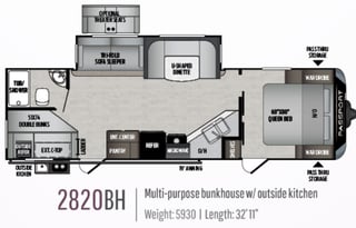 2019 Keystone Passport Grand Touring 2820BH