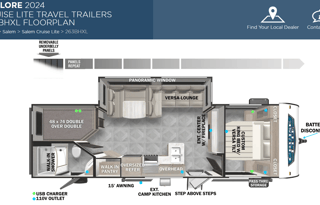 2024 Forest River RV Salem Cruise Lite 263BHXL