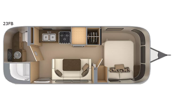 Representative floor plan provided by a trusted RVshare partner.