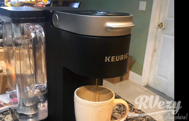 Keurig K cup Coffee Maker, with various Coffee flavors