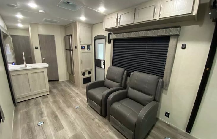 Another view of the high ceiling and main door