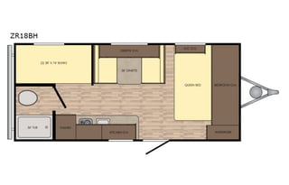2018 CrossRoads RV Zinger Lite ZR18BH