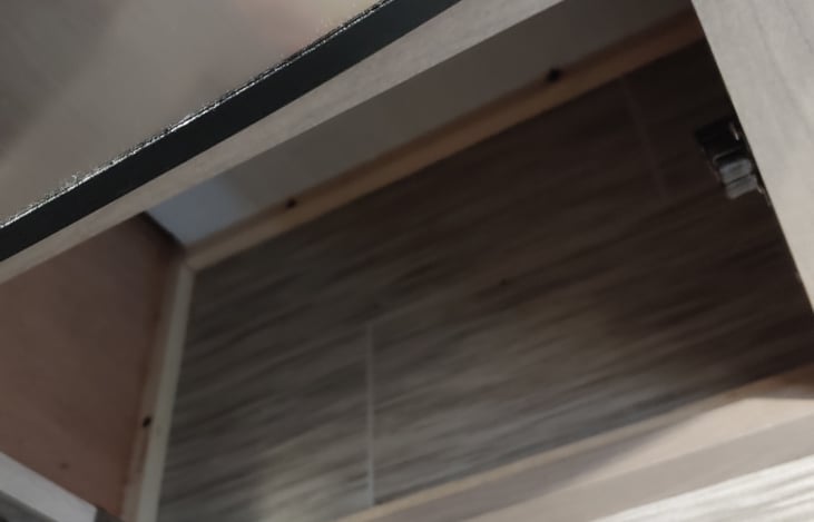 Under Queen Bed Storage compartment