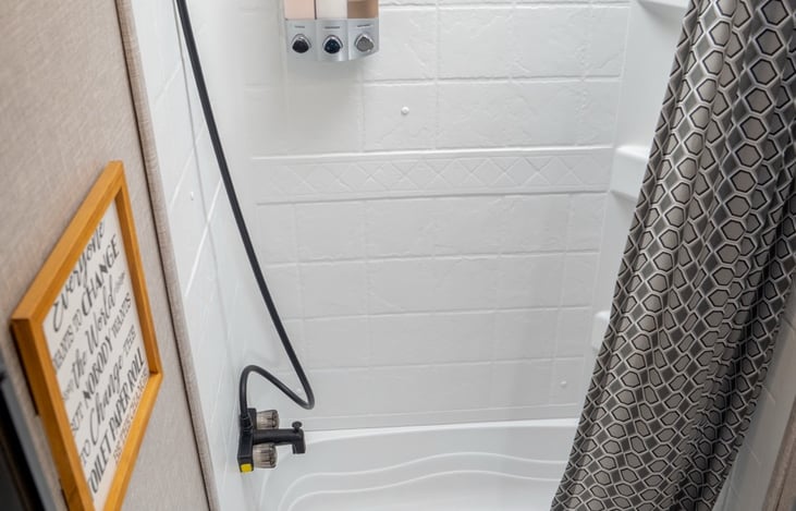 One roll of RV safe toilet paper per day of your trip included!