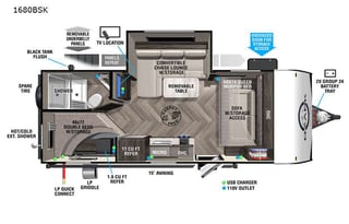 2022 Forest River RV Ozark 1680BSK
