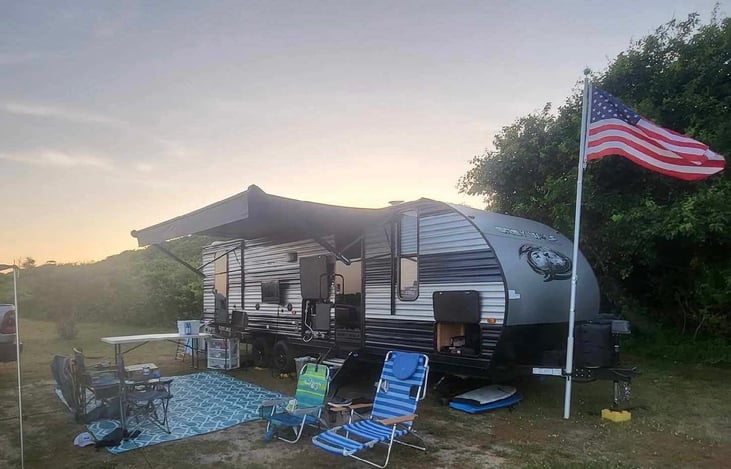 All setup at Hither Hills State Park.