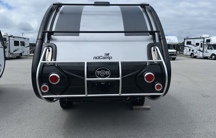 The solar panels run the fridge, lights , radio and TV