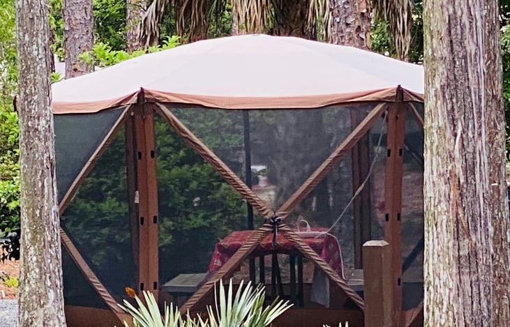 Rent the tent and we will supply lights so your fun can extend to the past the evening hours.