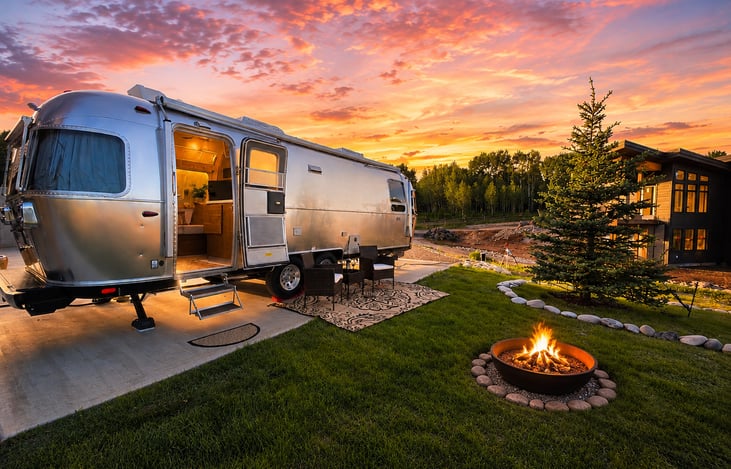 Meet Summyt, our 28ft Airstream Globetrotter. Our home for THREE years, as we traveled the U.S.A and while building our home.