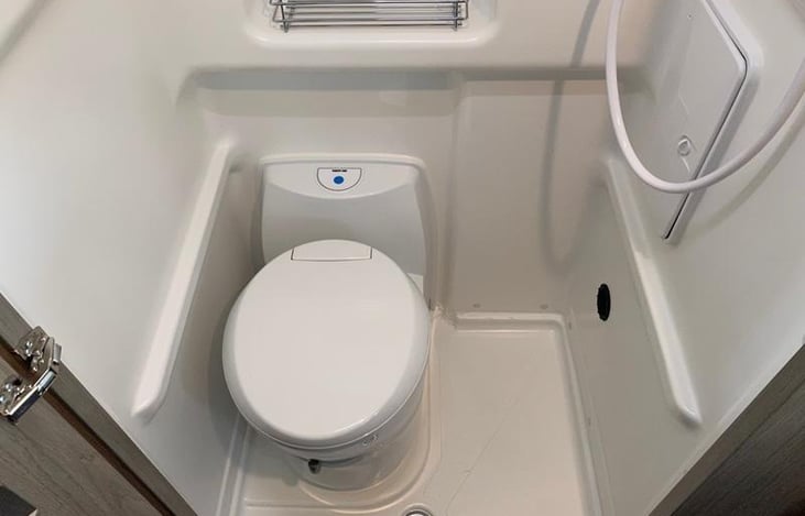 Cassette Toilet and shower!