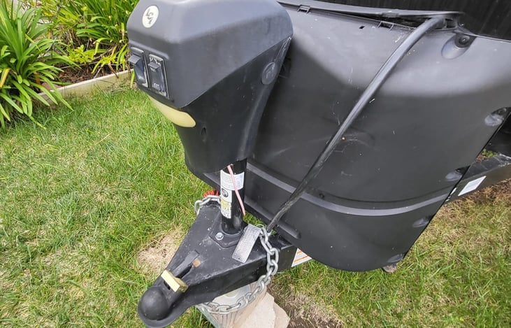 Two propane tanks included in the rental.