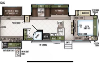 Great Family Friendly Camper With Bunkroom