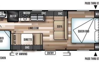 2018 Forest River RV Wildwood X-Lite 261BHXL