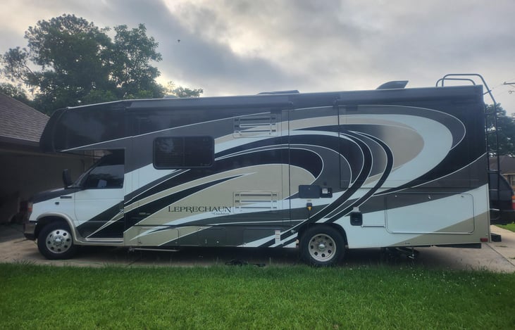 2018 28-foot Coachman, Leprechaun, with two slide outs.