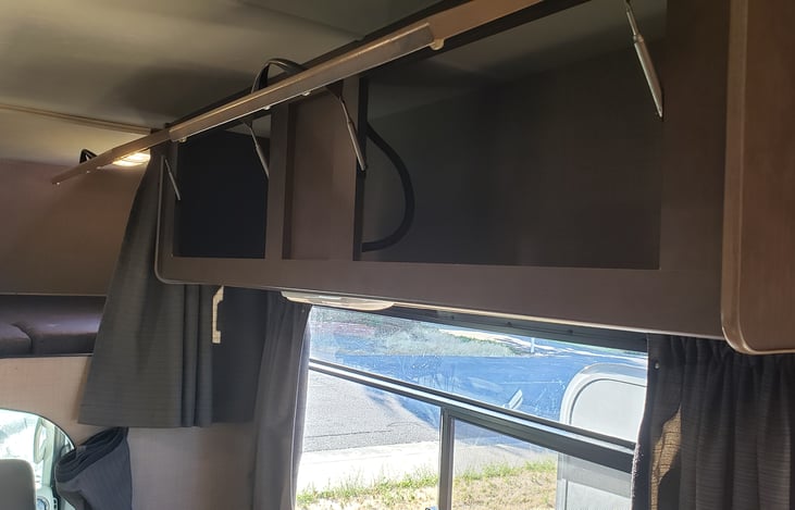 Storage above couch!