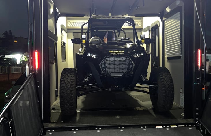 Fits our 4 seater rzr with  some room to spare :)