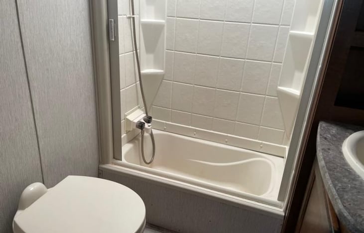 Bathroom with tub