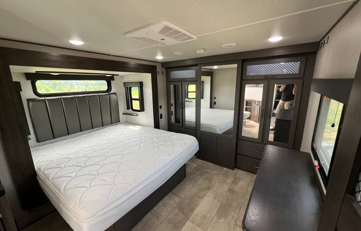 King-sized SleepNumber in the Master