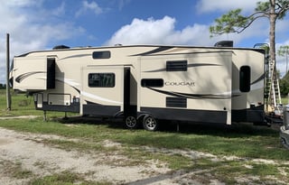 Experience family fun in our 2019 Keystone Cougar!