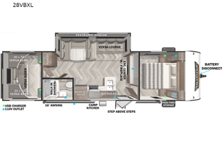 2022 Forest River RV Wildwood X-Lite 28VBXl