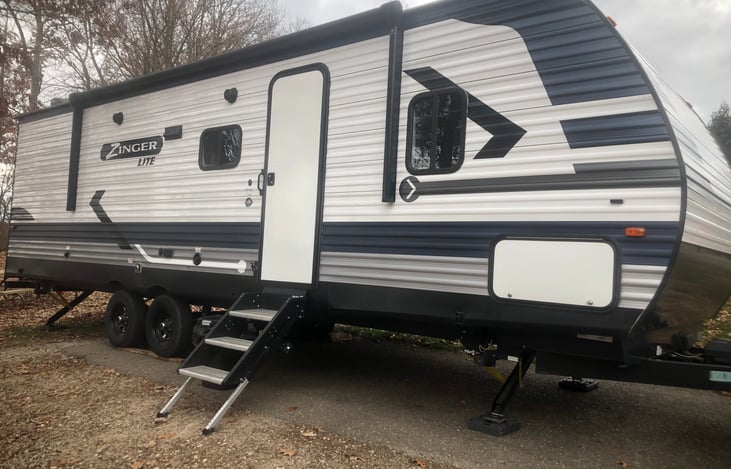 Passenger side of camper