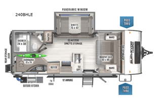 2022 Forest River Surveyor Legend 240 Bunk House