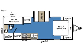 2018 Coachmen RV Clipper Ultra-Lite 21BHS