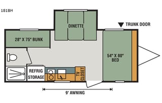 2017 KZ Sportsmen Classic 181BH