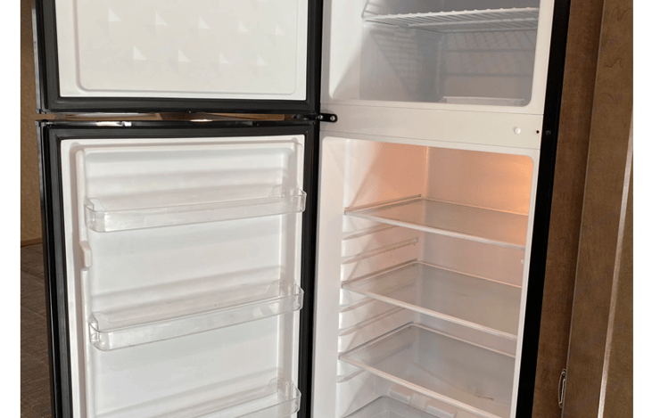 Large spacious fridge.