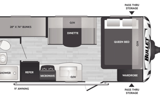 2023 Keystone RV Bullet Crossfire 1700BH