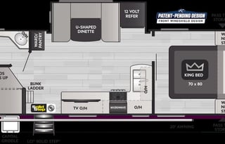 King Bed with Solar Travel Trailer