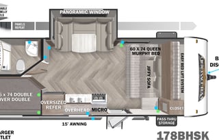 2022 Forest River RV Wildwood FSX 178BHSKX