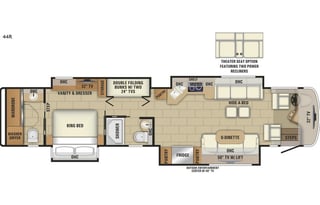 Ultimate Luxury 2018 Entegra Aspire 44R with bunks