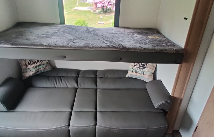 Bunk #2 plus sofa to full bed