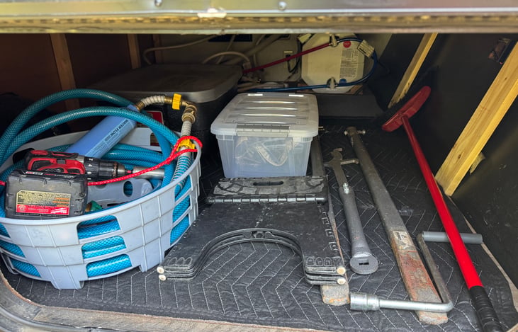 Underneath storage has everything you need!