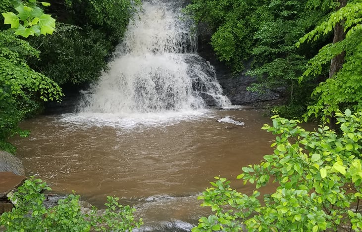 Majestic mountain waterfalls NC