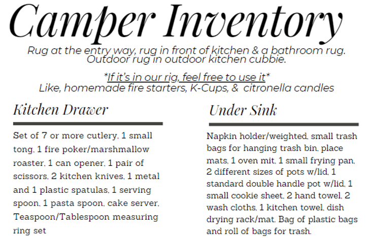 Everything you'll find in our rig. 1/2