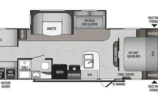 2001 Keystone w/BUNKHOUSE & Outdoor Kitchen!