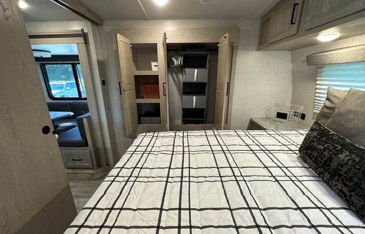 Spacious wardrobe closet