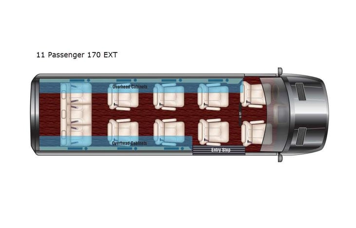 Representative floor plan provided by a trusted RVshare partner.
