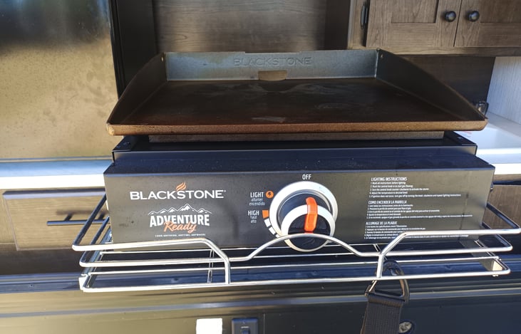Blackstone Griddle Slid Out