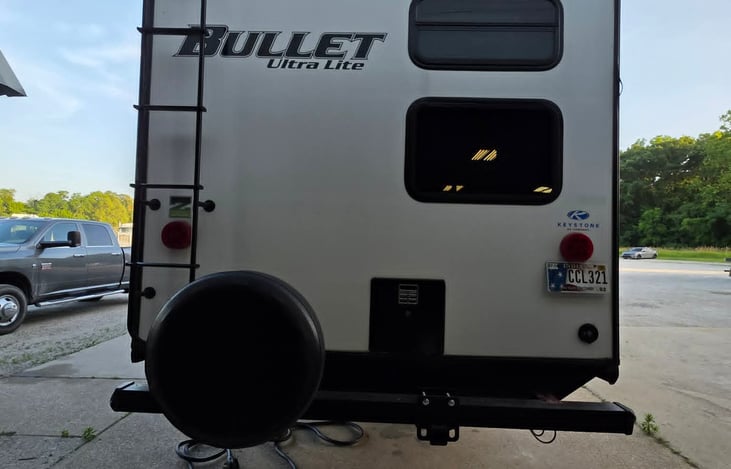 Rear of camper