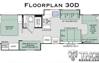 C9 Luxury Thor 10 Sleeper w 3 Bunks! 2 Slides-WiFi